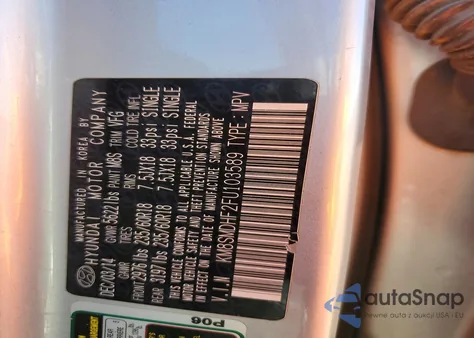 2015 Hyundai Santa Fe Gls из США, поврежденный, VIN KM8SMDHF2FU103589